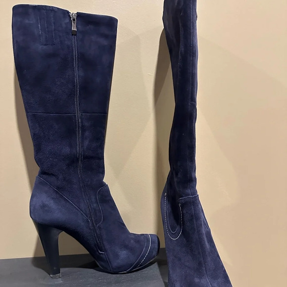 Marko suede blue high boots 7.5 beautiful condition - Picture 7 of 11